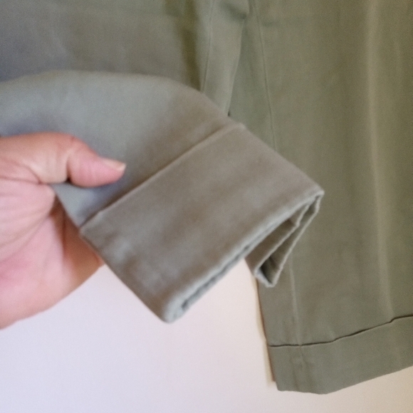 Rafaella green cropped cargo women's size 10 - Picture 3 of 8